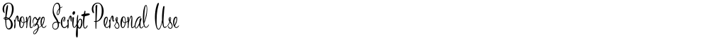 Bronze Script Personal Use
