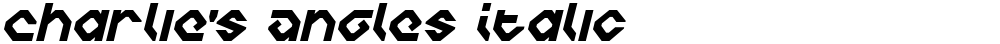 Charlie's Angles Italic