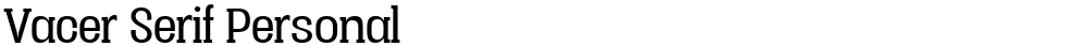 Vacer Serif Personal