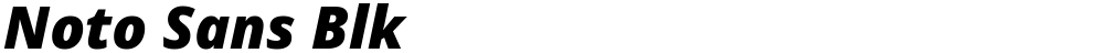 Noto Sans Blk