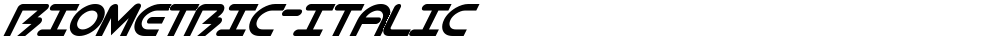BioMetric-Italic