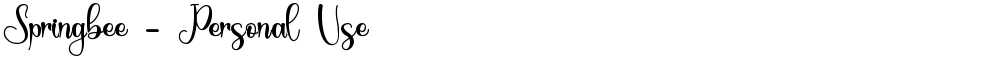 Springbee - Personal Use