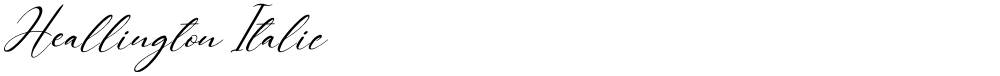 Heallington Italic
