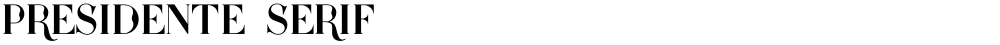 Presidente serif