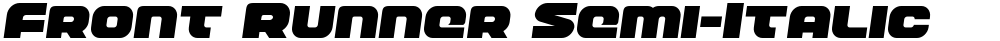 Front Runner Semi-Italic