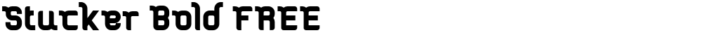 Stucker Bold FREE