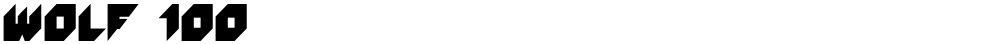 WOLF 100