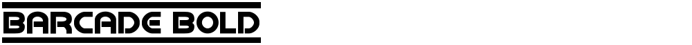 Barcade Bold