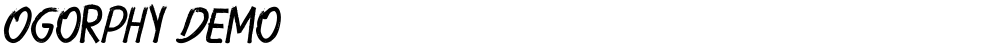 Ogorphy Demo