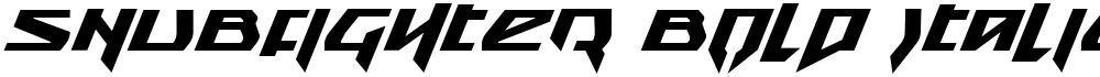 Snubfighter Bold Italic