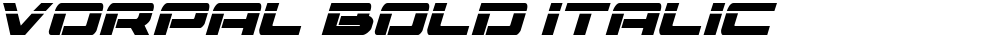 Vorpal Bold Italic