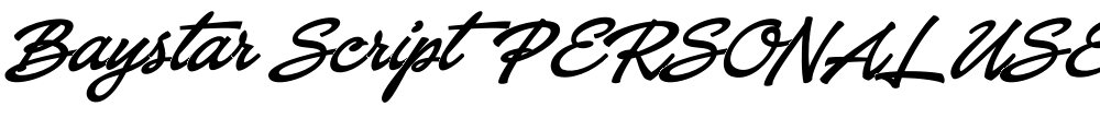 Baystar Script PERSONAL USE ONLY Medium