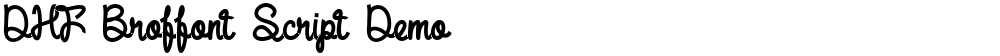 DHF Broffont Script Demo