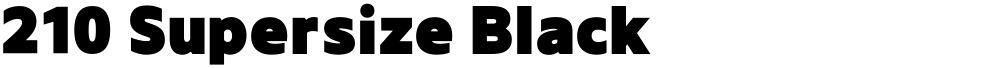 210 Supersize Black