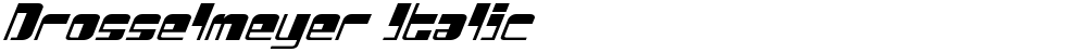 Drosselmeyer Italic