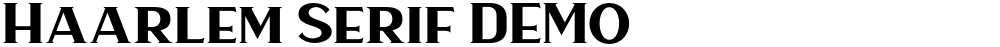 Haarlem Serif DEMO