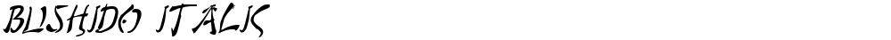 Bushido Italic