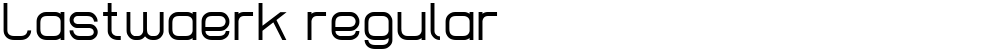 Lastwaerk regular