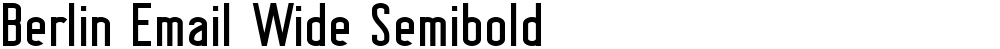 Berlin Email Wide Semibold