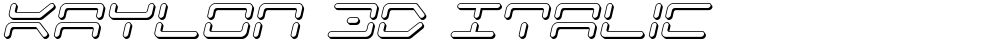 Kaylon 3D Italic