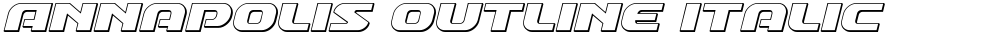 Annapolis Outline Italic