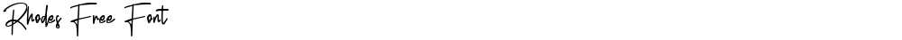 Rhodes Free Font
