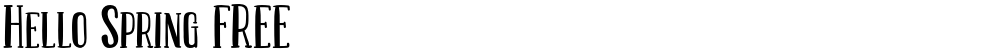 Hello Spring FREE