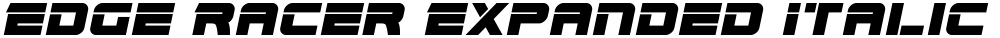 Edge Racer Expanded Italic