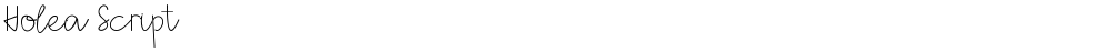 Holea Script