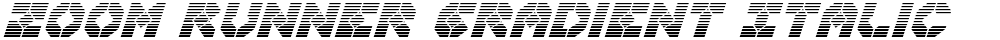 Zoom Runner Gradient Italic
