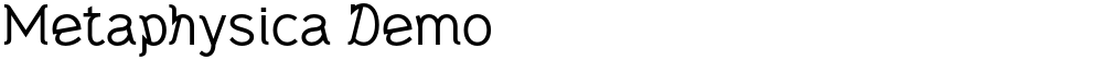 Metaphysica Demo