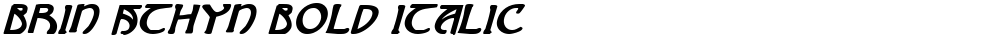Brin Athyn Bold Italic