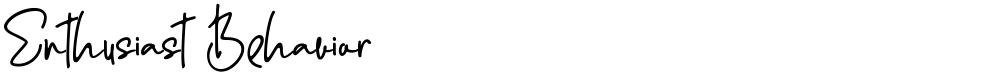 Enthusiast Behavior