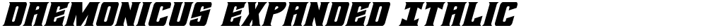 Daemonicus Expanded Italic