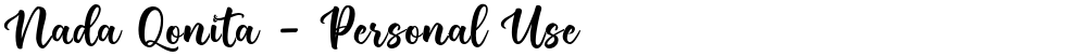 Nada Qonita - Personal Use