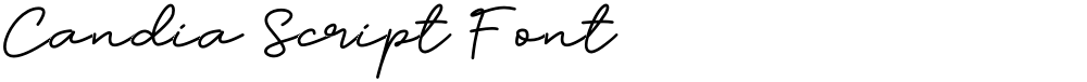 Candia Script Font