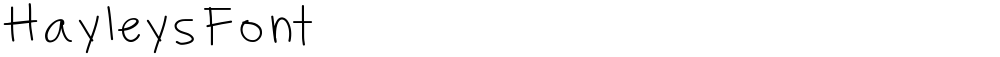 HayleysFont