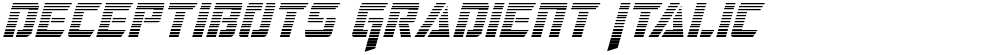 Deceptibots Gradient Italic