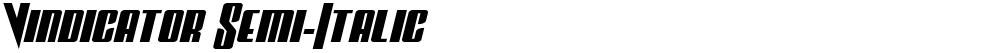 Vindicator Semi-Italic