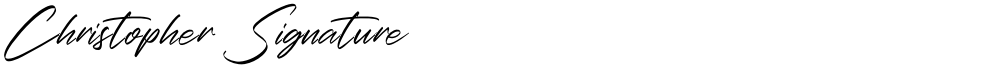 Christopher Signature