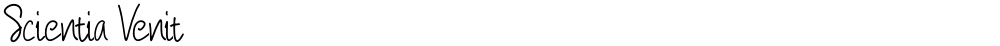 Scientia Venit