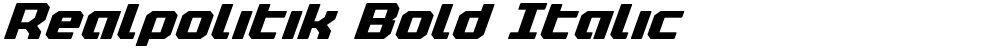 Realpolitik Bold Italic