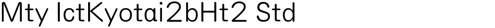 Mty IctKyotai2bHt2 Std