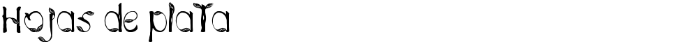 Hojas de plata