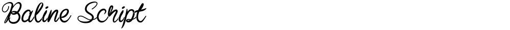 Baline Script