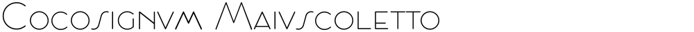 Cocosignum Maiuscoletto