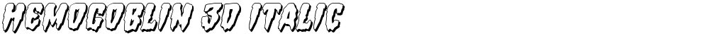 Hemogoblin 3D Italic