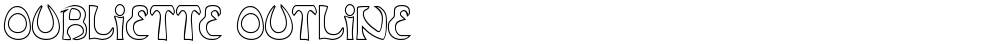 Oubliette Outline