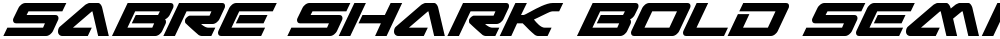 Sabre Shark Bold Semi-Condensed