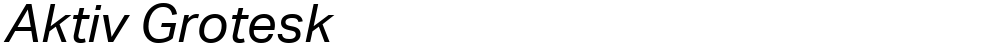 Aktiv Grotesk